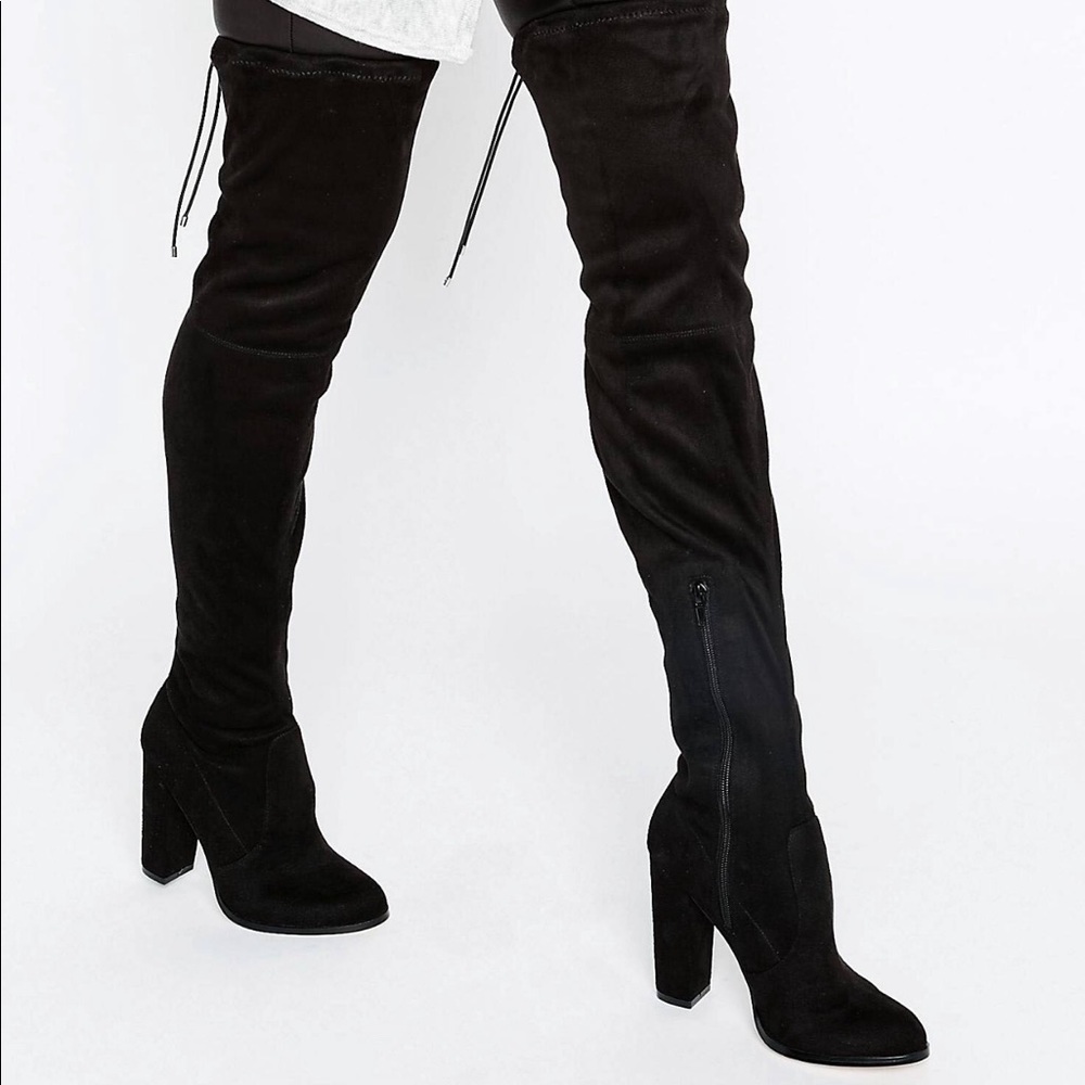 ASOS Wide Leg Stretch Over the Knee Boots